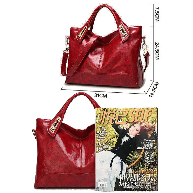 Zency Soft Artificial Leather Handbag Luxury Elegant Design Women's Messenger Bags Large Capacity Shoulder Crossbody Bag