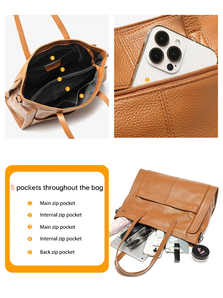 Bolsa feminina tote Alessandra