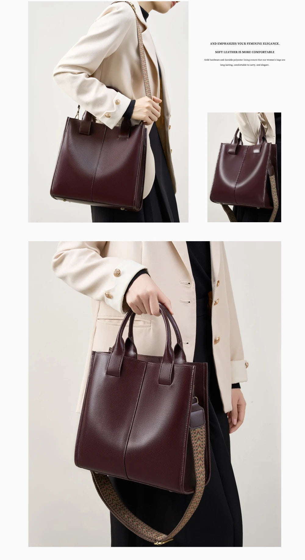 Bolsa Feminina Bucket Clarice Café