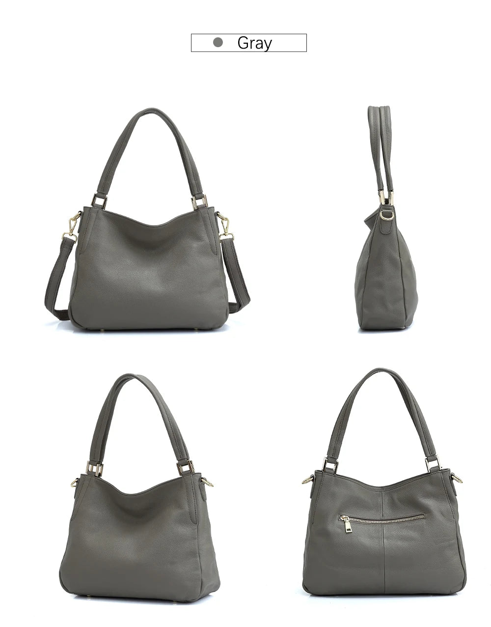 Bolsa Feminina Tote Chiara Cinza
