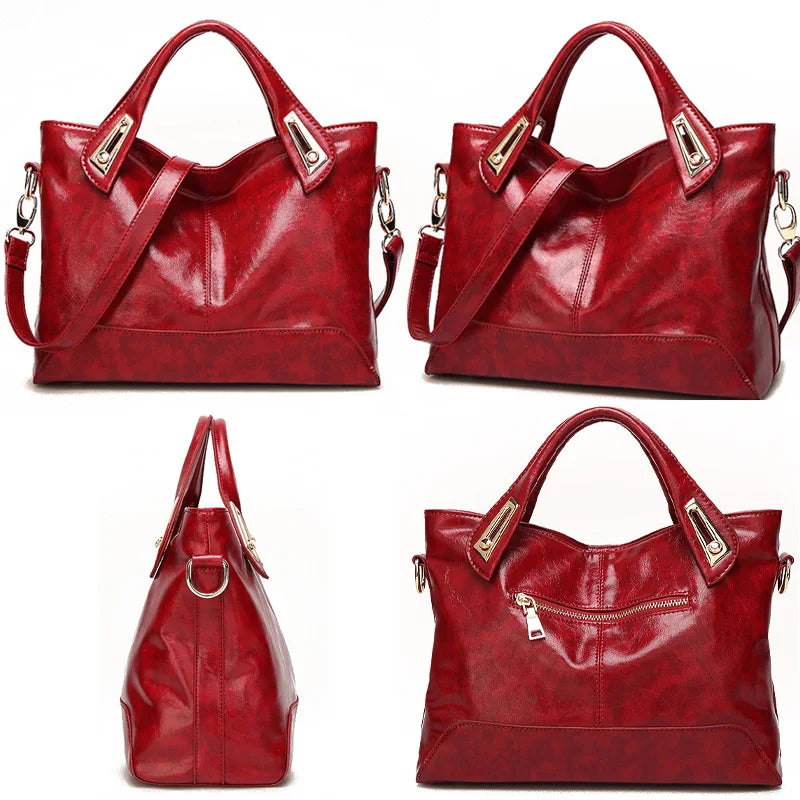 Zency Soft Artificial Leather Handbag Luxury Elegant Design Women's Messenger Bags Large Capacity Shoulder Crossbody Bag