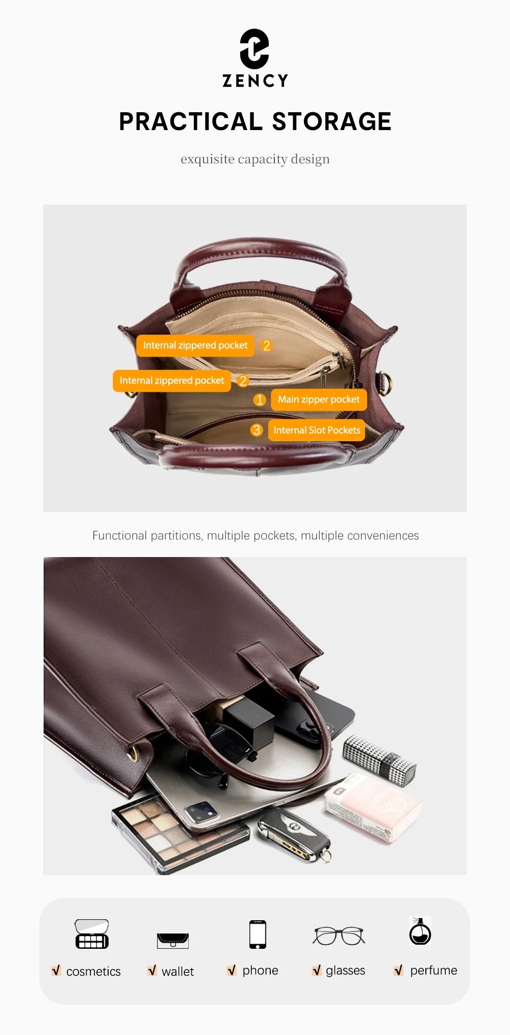 Bolsa Feminina Bucket Clarice Café