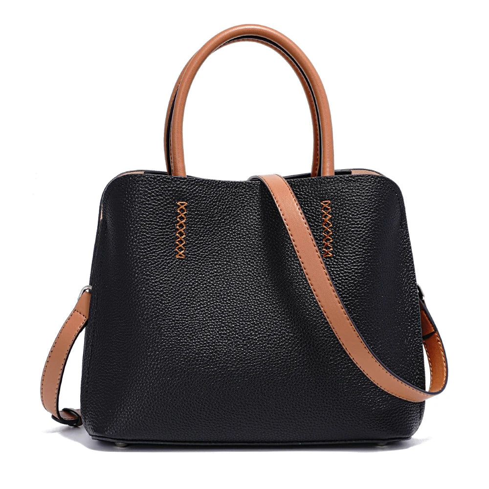 Zency Women's Genuine Leather Shopper Bag Designer Shoulder Bags Luxury Handbag Large Bucket Bag Tote Cross Body Bolso De Mujer