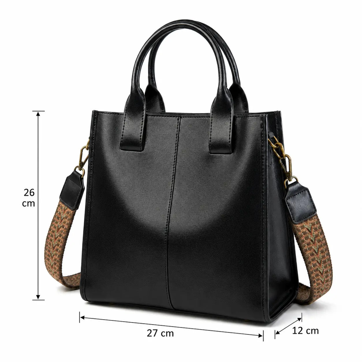 Bolsa feminina hobo Yasmin Preta