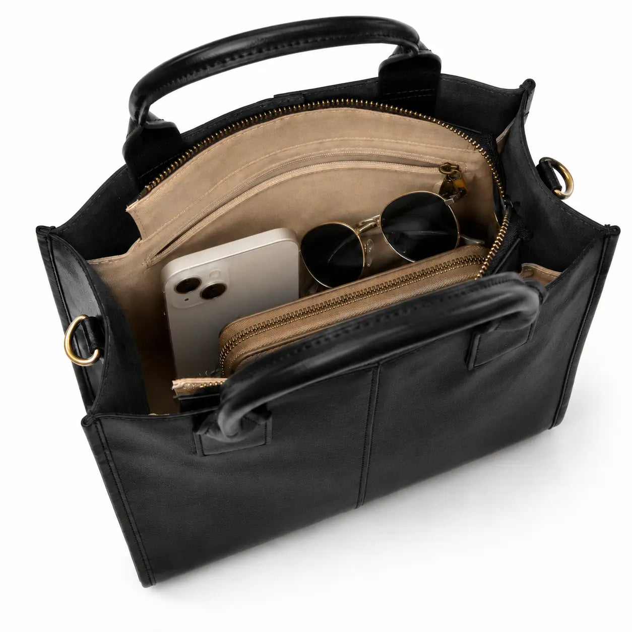 Bolsa feminina hobo Yasmin Preta